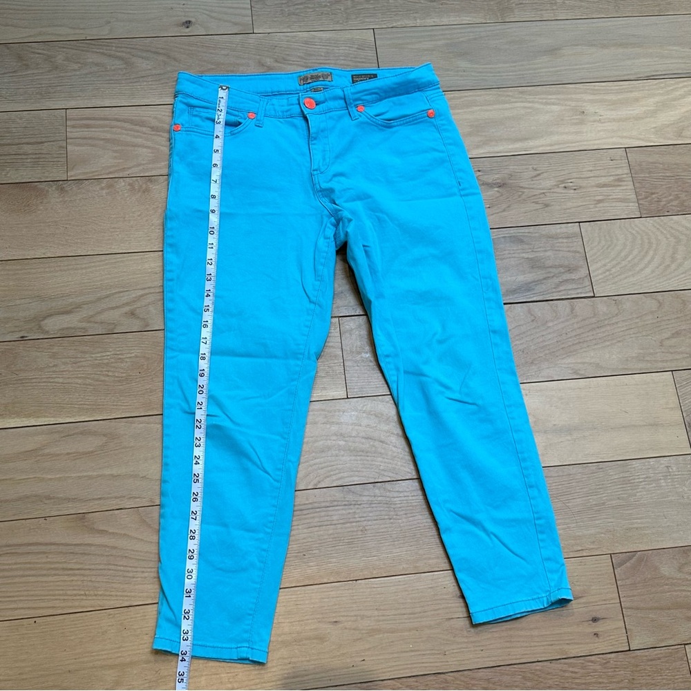 Nine West Matchstick Skinny Bright Blue Cropped Pants - Picture 7 of 8